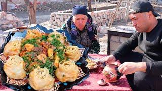 Два блюда в одном казане Гуль Ханум | Two dishes in one cauldron Gul Khanum | Гул манти | Гулхоним