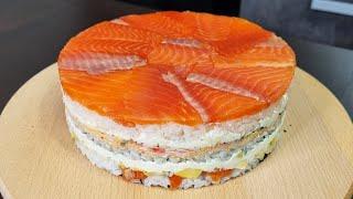 Ленивые РОЛЛЫ. СУШИ Торт | Sushi Cake