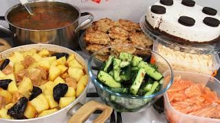 НАГОТОВИЛА МЕНЮ из 7ми БЛЮД! Покажу за 14 минут как ВСЕ сделать ПРОСТО И ВКУСНО