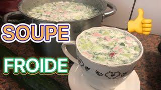 #shorts Soupe froide en 20 minute Recette de soupe CANICULE