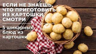 ЭТИ блюда из КАРТОШКИ ВЫ ещё не ПРОБОВАЛИ! 5 рецептов из ОБЫЧНОЙ картошки / ужин БЫСТРО И ВКУСНО