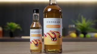 Рецепт кофе Гляссе с сиропом соленая карамель от Icedream