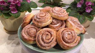 Синнабоны, тающие во рту ароматные булочки с корицей. Amazing cinnabons rolls recipe.