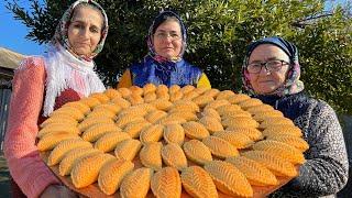 TRADITIONAL AZERBAIJAN DESSERT SHEKERBURA | RELAXING COOKING IN THE VILLAGE | RURAL LIFE