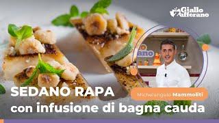 SEDANO RAPA al CAFFÈ con infusione di bagna cauda: la ricetta dello Chef Michelangelo Mammoliti! ???