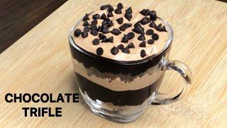 Chocolate Trifle in 5 Minutes | Chocolate Dessert Cup | Chocolate Trifle Recipe