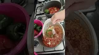 Перцы фаршированные. Кратко и понятно. Сочные, вкусные.