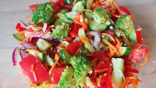 САЛАТ ИЗ БРОККОЛИ. Как вкусно и быстро приготовить брокколи?  Broccoli salad / Easy recipe / Brokoli