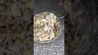 Рецепт салата. Приготовление. Простой и вкусный салат ???? #блюдо #салат