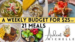 WEEKLY BUDGET CHALLENGE - LOTS OF MEAT AND CHICKEN MEALS