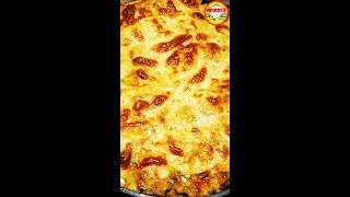 Cannelloni Gratin mit Schinken, Frischkäse, Sahne