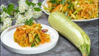 Корейский салат САМЫЙ БЫСТРЫЙ рецепт! Вкусный легкий салатик на скорую руку!