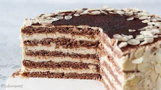 Немецкий торт АГНЕС БЕРНАУЭР (Agnes-Bernauer-Torte) ✶ Миндаль, какао, корица, кофе ✶ БЕЗ ГЛЮТЕНА