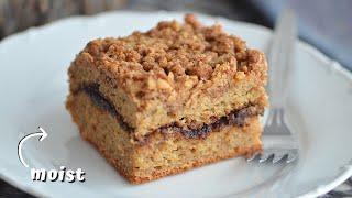 COFFEE CAKE RECIPE that is actually healthy (stays fresh for days!)