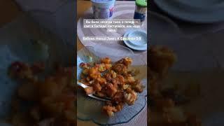 Мой ужин. Грибной суп, рагу с мясом, рыба. Картошку, плавленый сыр и салат не ел.