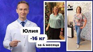 Юлия -16 кг за 4 месяца.  Как худеть, если набрала после родов?