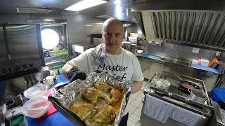 Фаршированная куриная ножка и десерт как в Шоколадне.