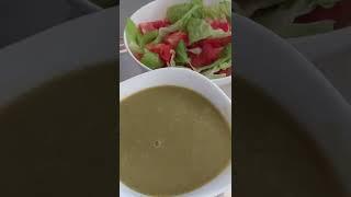 Dinner time green peas soup and salad by Ai-Ai Irene Cooking channel