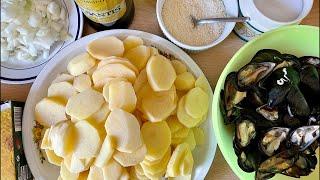 Процесс приготовления Riso Cozze Patate ???????? Традиционное блюдо в Бари