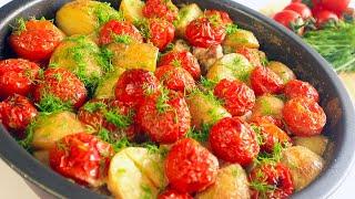 Отличный Обед в духовке!Все очень Просто! Вкуснейшая картошка с мясом