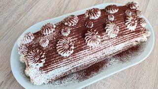 Тирамису рулет* Все очень просто!