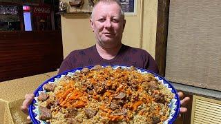 ВСЕМИ ЛЮБИМОЕ ВОСТОЧНОЕ блюдо в казане‼️САМАРКАНДСКИЙ плов на костре????мясо✔️говядина