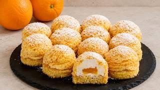 Orange dessert that instantly melts in your mouth