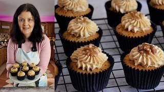 The BEST Coffee Walnut Cupcakes | Homemade Frosting Included