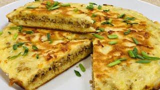 Самый быстрый пирог на сковороде ! Простой и вкусный рецепт !!!