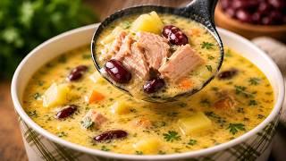 ТУНЕЦ + ФАСОЛЬ?! ???? Попробуйте — это потрясающе ВКУСНО! Белковый кремовый суп ????