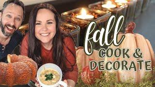 FALL RECIPES AND DECORATING | COZY FALL DECOR | DUMP AND GO RECIPES | AMBER AT HOME