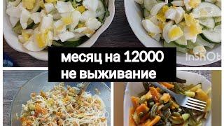 ПИТАЕМСЯ МЕСЯЦ НА 12000. САЛАТ С ФУНЧОЗОЙ.  БУДНИ МАМЫ. ПРО АВИТО