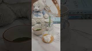 ASMR making Mango Matcha Latte! #asmr #aesthetic #pinterest #cute #beautiful
