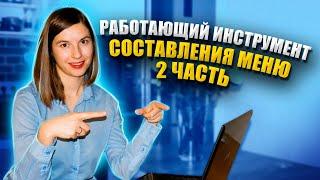 Наполняем меню на неделю легко и просто | Готовый инструмент планирования блюд для всей семьи