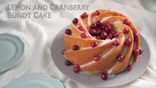 Lemon and Cranberry Bundt Cake | Kitchen Machine MK-CM300 (CIS) [Panasonic]