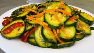 Нереально вкусный салат из кабачков ???? Все дело в заправке! ???????? ZUCCHINI SALAD ????