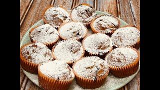 Черничные кексы. Маффины с черникой. Blueberry muffins